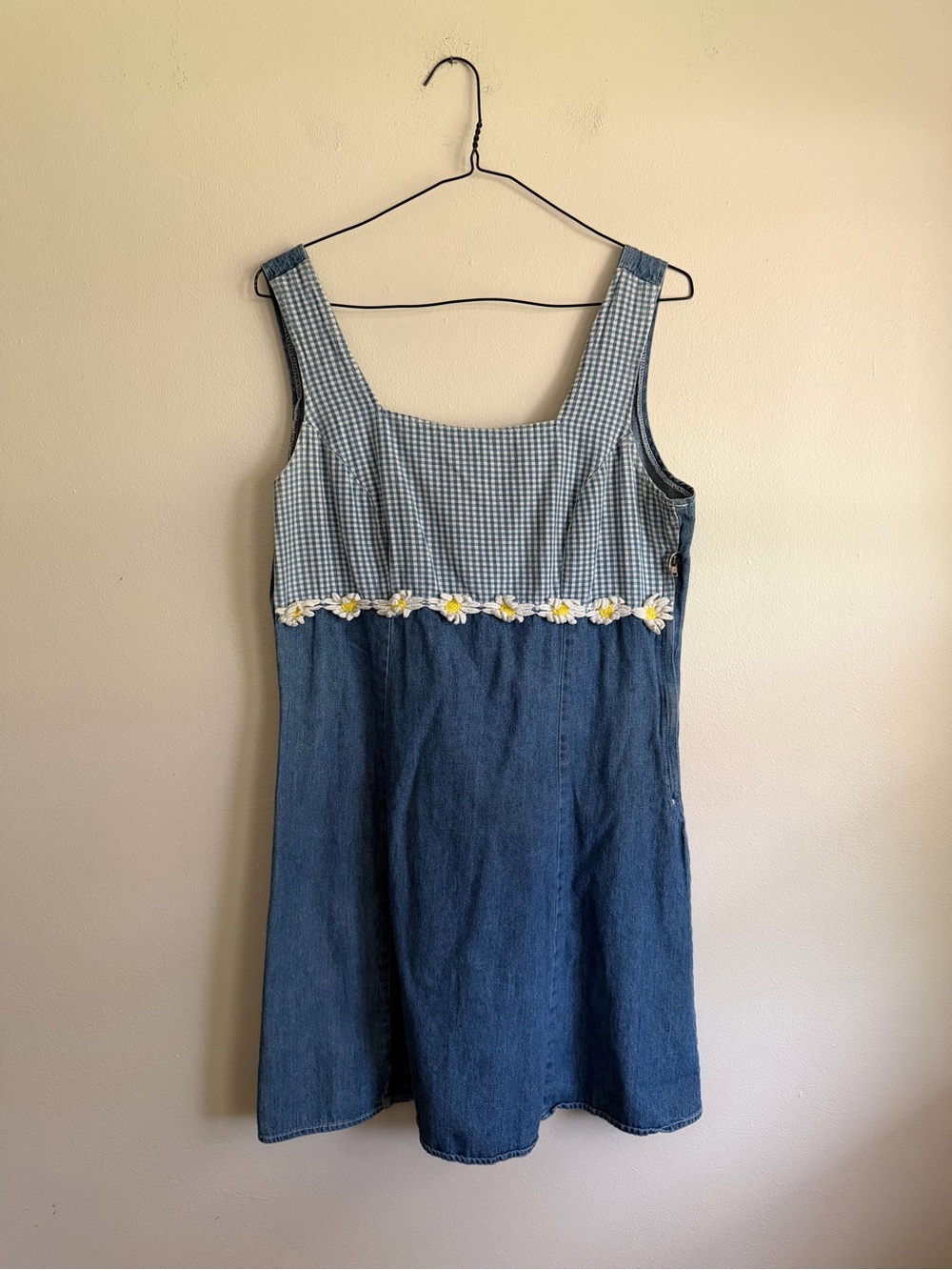 90s Vintage denim corset dress 100% cotton